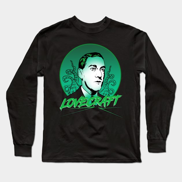 Lovecraft Long Sleeve T-Shirt by absolemstudio